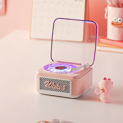 Retro Bluetooth Speaker with Vinyl Design