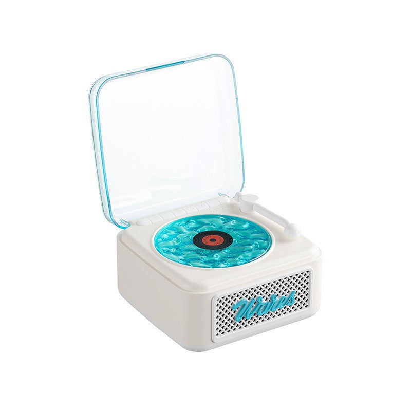 Retro Bluetooth Speaker with Vinyl Design