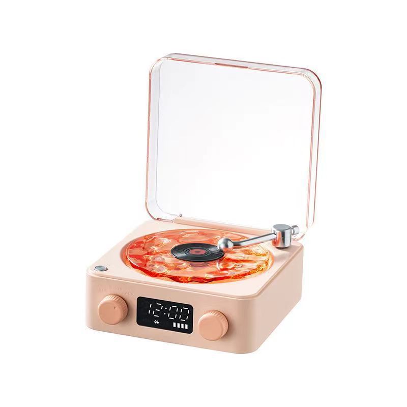 Retro Bluetooth Speaker with Vinyl Design