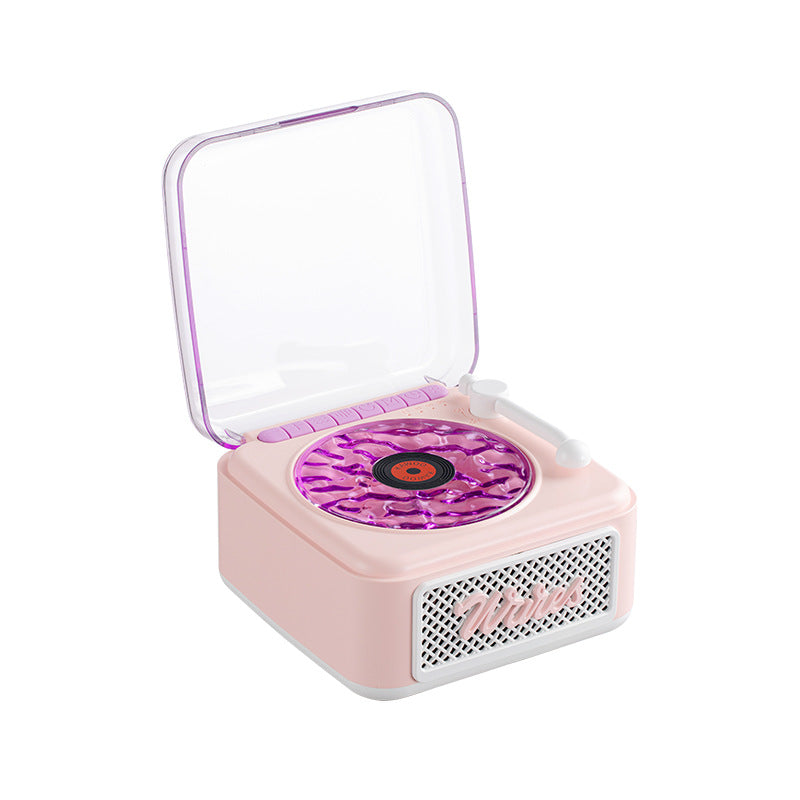 Retro Bluetooth Speaker with Vinyl Design