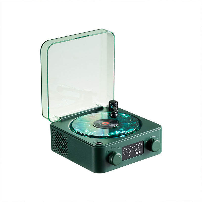 Retro Bluetooth Speaker with Vinyl Design
