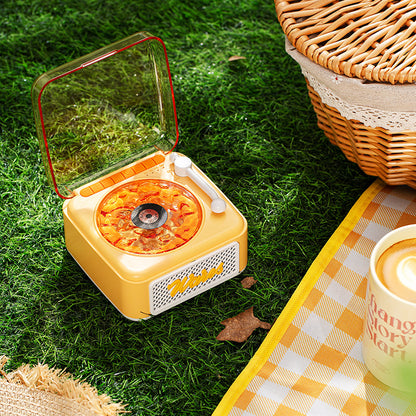 Retro Bluetooth Speaker with Vinyl Design