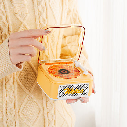 Retro Bluetooth Speaker with Vinyl Design