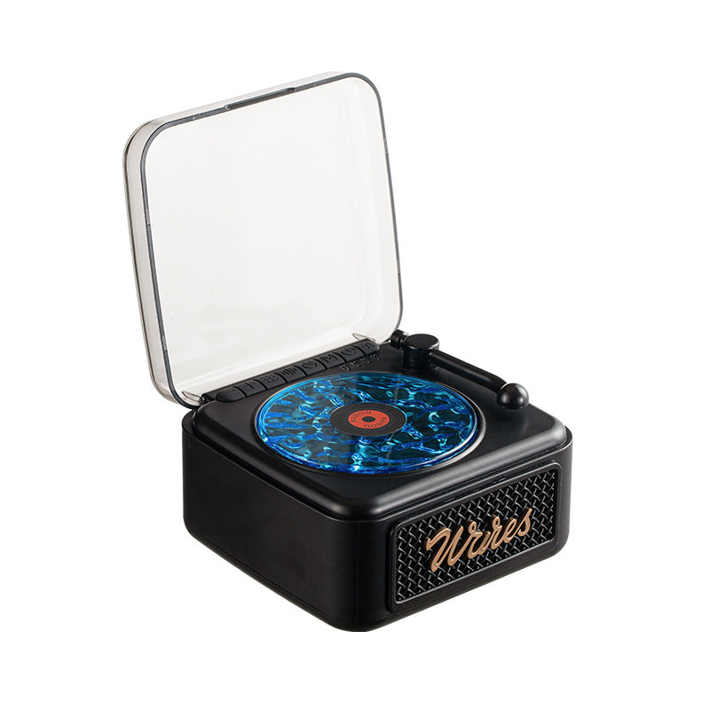 Retro Bluetooth Speaker with Vinyl Design